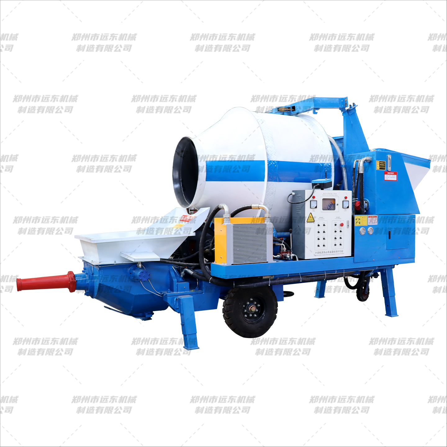 混凝土搅拌输送一体机(图1) 混凝土搅拌输送一体机(图1)